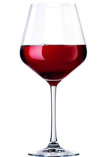 Rotwein Glas