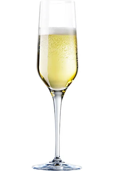 Schaumwein Glas