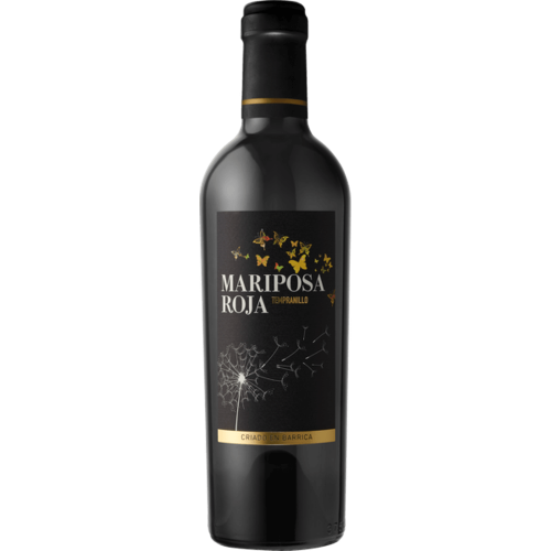 Tempranillo Vino de España Criado en barrica 2023 0,375 l - Mariposa Roja